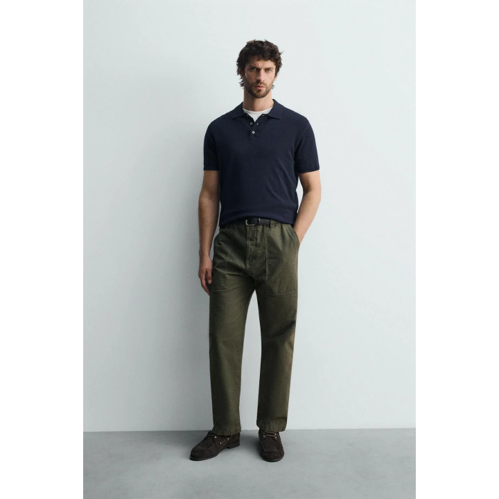 Поло свитер из вискозного микса