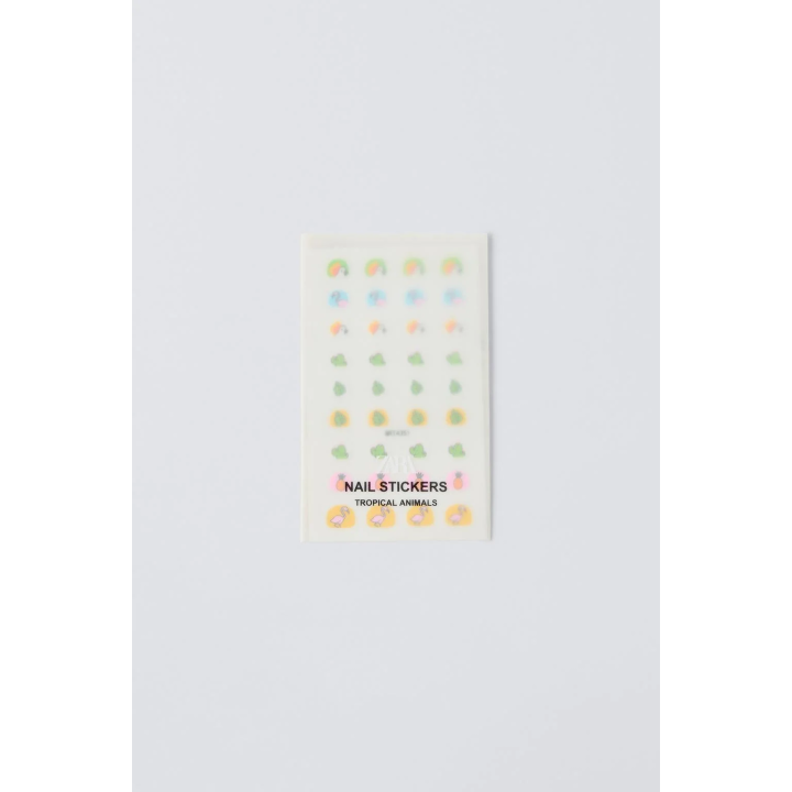 ZARA НАКЛЕЙКИ ДЛЯ НОГТЕЙ ТРОПИЧЕСКИЕ ЖИВОТНЫЕ