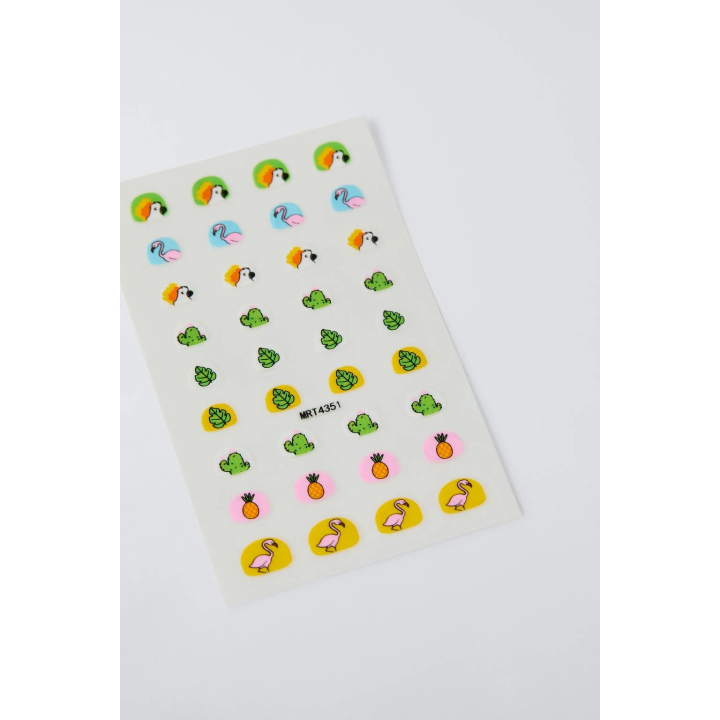 ZARA НАКЛЕЙКИ ДЛЯ НОГТЕЙ ТРОПИЧЕСКИЕ ЖИВОТНЫЕ