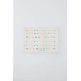 наклейки для лица zara glitter butterfly