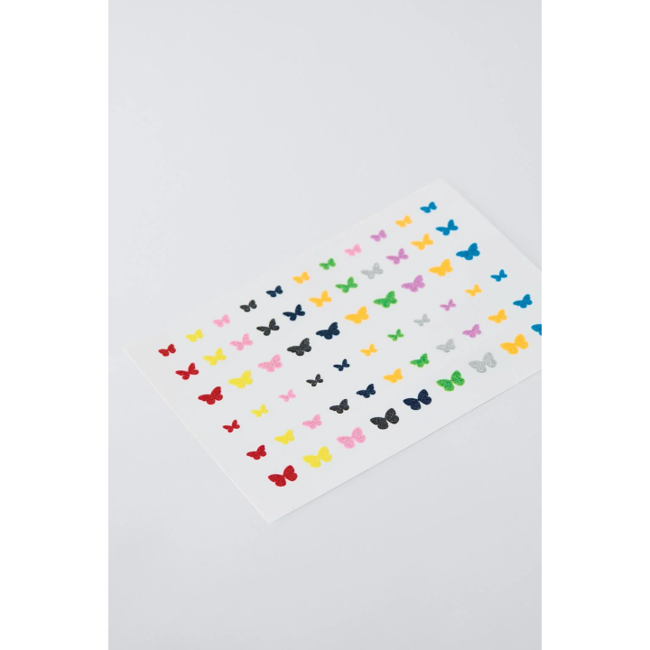 наклейки для лица zara glitter butterfly