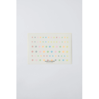 наклейки для лица с блестящими цветами zara