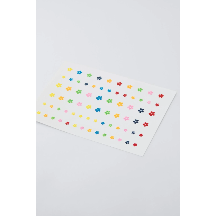 наклейки для лица с блестящими цветами zara