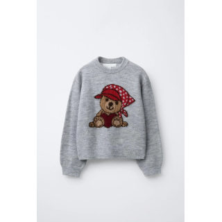 СВИТЕР С УЗОРОМ «МЕДВЕДЬ»