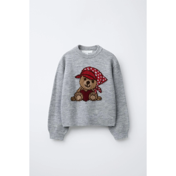 СВИТЕР С УЗОРОМ «МЕДВЕДЬ»