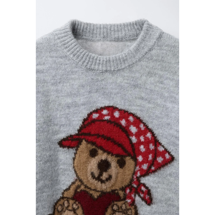 СВИТЕР С УЗОРОМ «МЕДВЕДЬ»