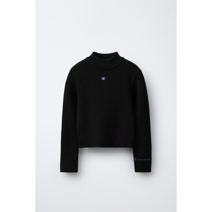 ДЖЕМПЕР В РУБЧИК С ВОРОТНИКОМ-СТОЙКОЙ CHAMPION ® X ZARA