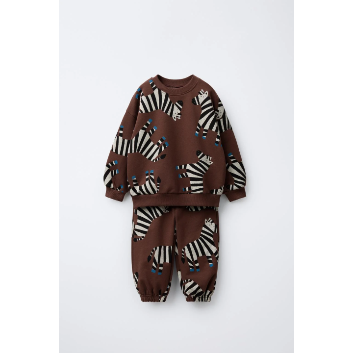 КОМПЛЕКТ ДЛЯ БЕГА С ПРИНТОМ "ЗЕБРА"