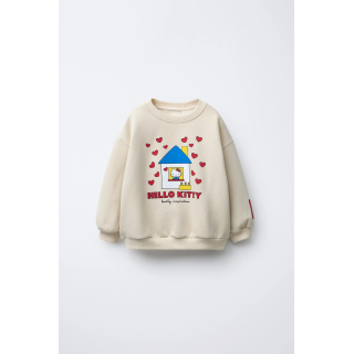 ТОЛСТОВКА HELLO KITTY © SANRIO С ПРИНТОМ «ДОМИК»