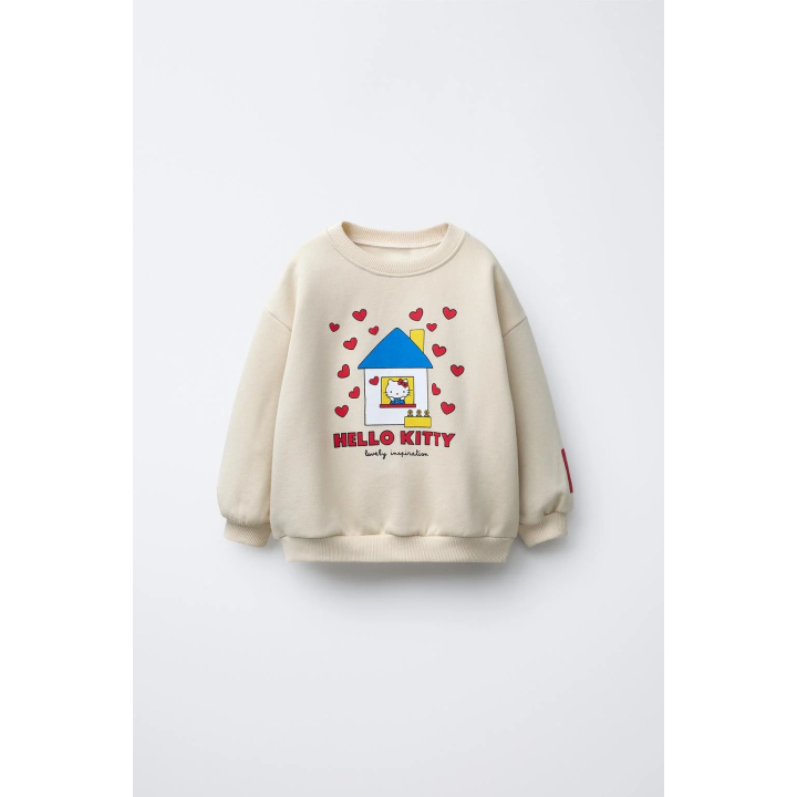 ТОЛСТОВКА HELLO KITTY © SANRIO С ПРИНТОМ «ДОМИК»