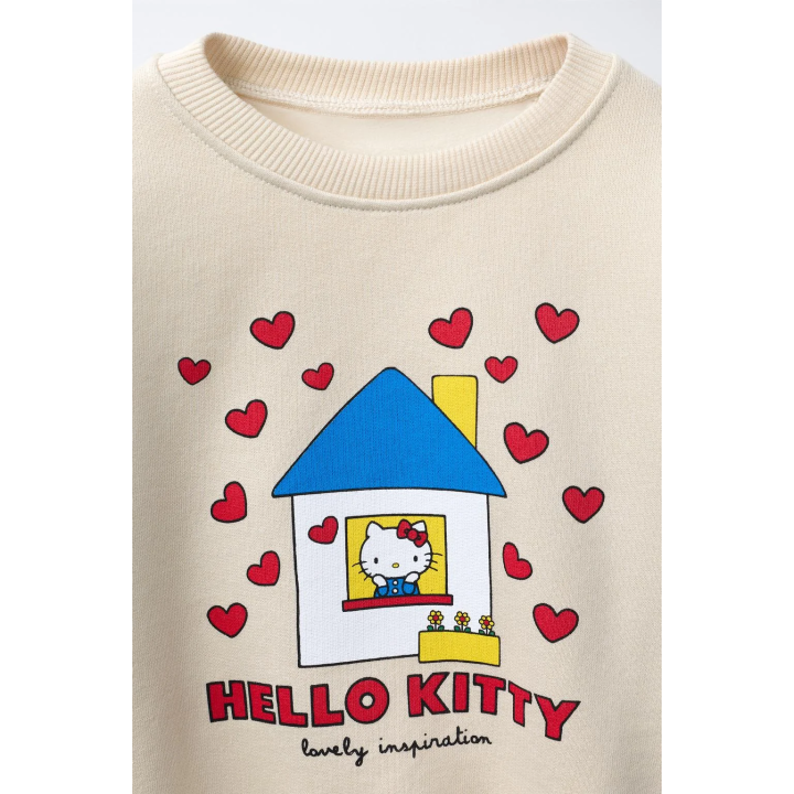 ТОЛСТОВКА HELLO KITTY © SANRIO С ПРИНТОМ «ДОМИК»