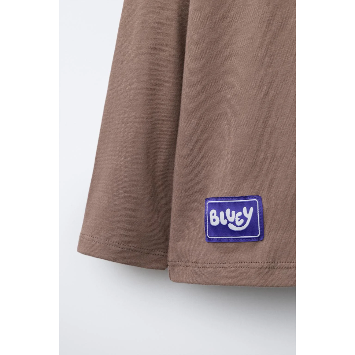 Футболка с принтом bluey © ludo studio из флокированного материала