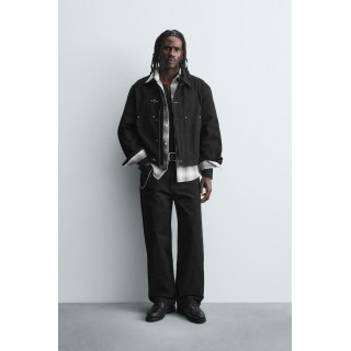 КУРТКА СВОБОДНОГО КРОЯ С НАВЕСНЫМИ ПЕТЛЯМИ