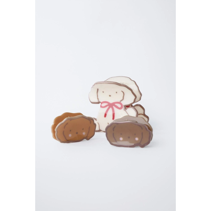 НАБОР ИЗ 3 ЗАКОЛОК ДЛЯ ВОЛОС «СОБАЧКИ»