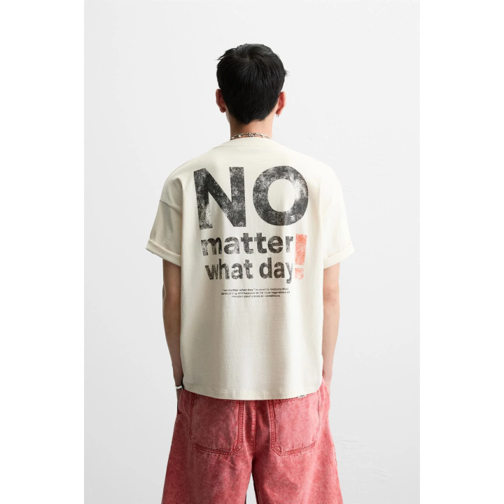 ФУТБОЛКА С ПРИНТАМИ С ЭФФЕКТОМ ОМБРЕ