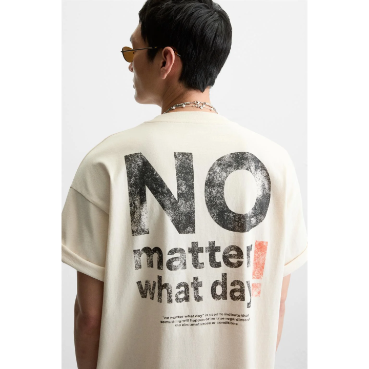 ФУТБОЛКА С ПРИНТАМИ С ЭФФЕКТОМ ОМБРЕ