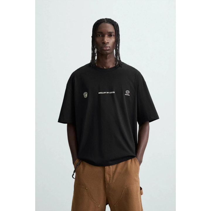 ФУТБОЛКА С ПРИНТОМ В ВИДЕ КУБИКОВ