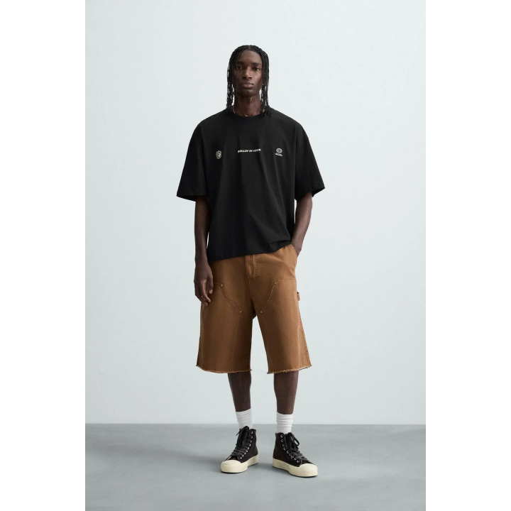 ФУТБОЛКА С ПРИНТОМ В ВИДЕ КУБИКОВ