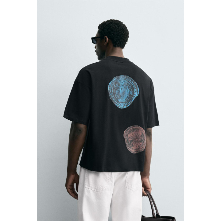 ФУТБОЛКА С ПРИНТОМ МОНЕТ