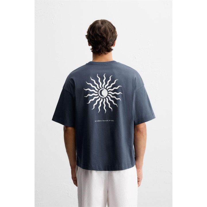 ФУТБОЛКА С ПРИНТОМ «СОЛНЦЕ»