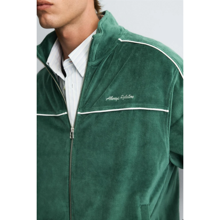 ВЕЛЮРОВАЯ ТОЛСТОВКА НА МОЛНИИ