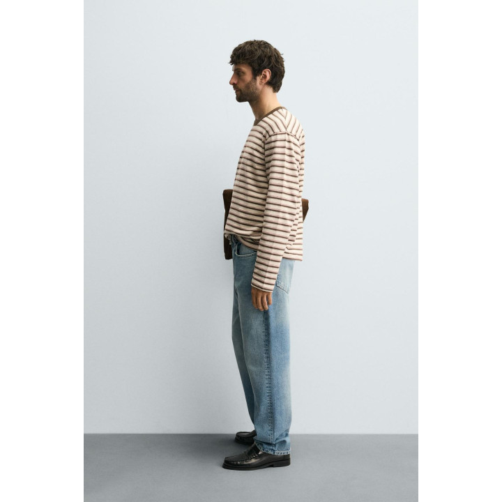 ЖАККАРДОВАЯ ФУТБОЛКА В ПОЛОСКУ