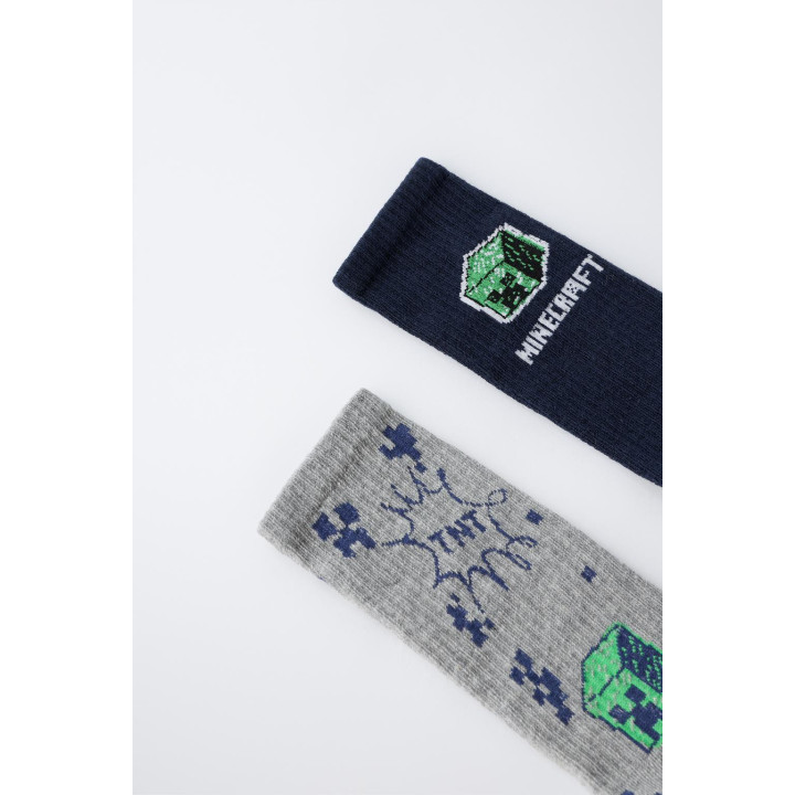 Набор из двух пар длинных носков minecraft © mojang ab. ™