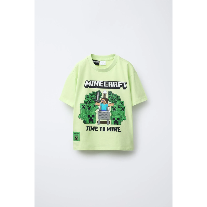 Пижама с футболкой и бермудами 6-14 лет minecraft © mojang ab.