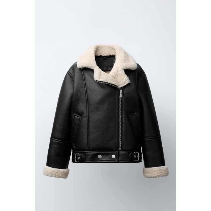 КУРТКА-ДУБЛЕНКА В БАЙКЕРСКОМ СТИЛЕ