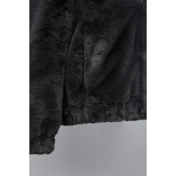 КУРТКА С КАПЮШОНОМ И ОТДЕЛКОЙ ПОД МЕХ