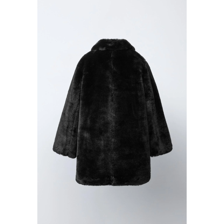 ДЛИННОЕ ПАЛЬТО ИЗ ИСКУССТВЕННОГО МЕХА