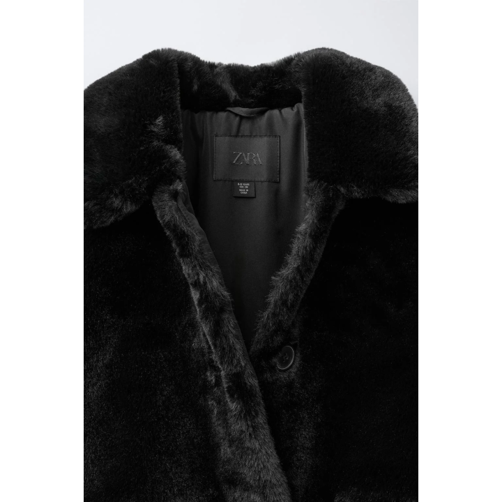 ДЛИННОЕ ПАЛЬТО ИЗ ИСКУССТВЕННОГО МЕХА