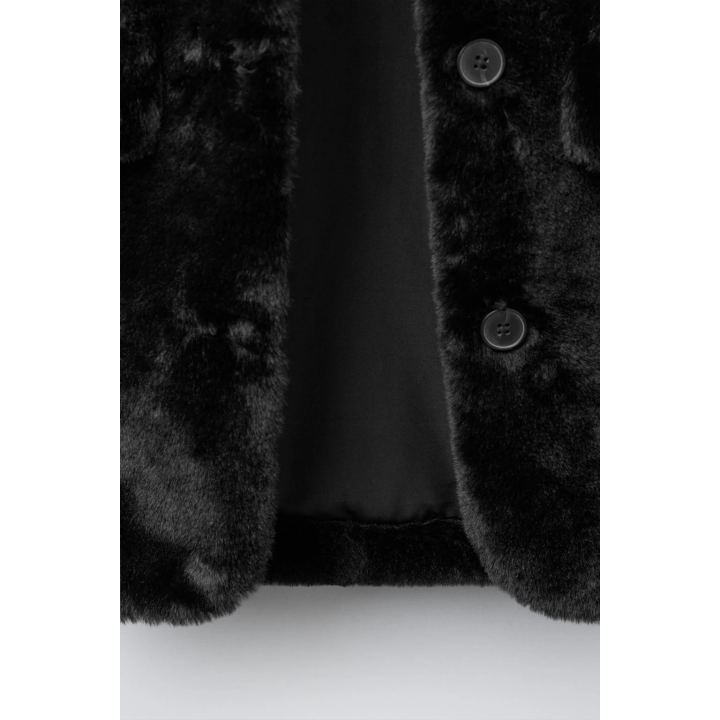 ДЛИННОЕ ПАЛЬТО ИЗ ИСКУССТВЕННОГО МЕХА