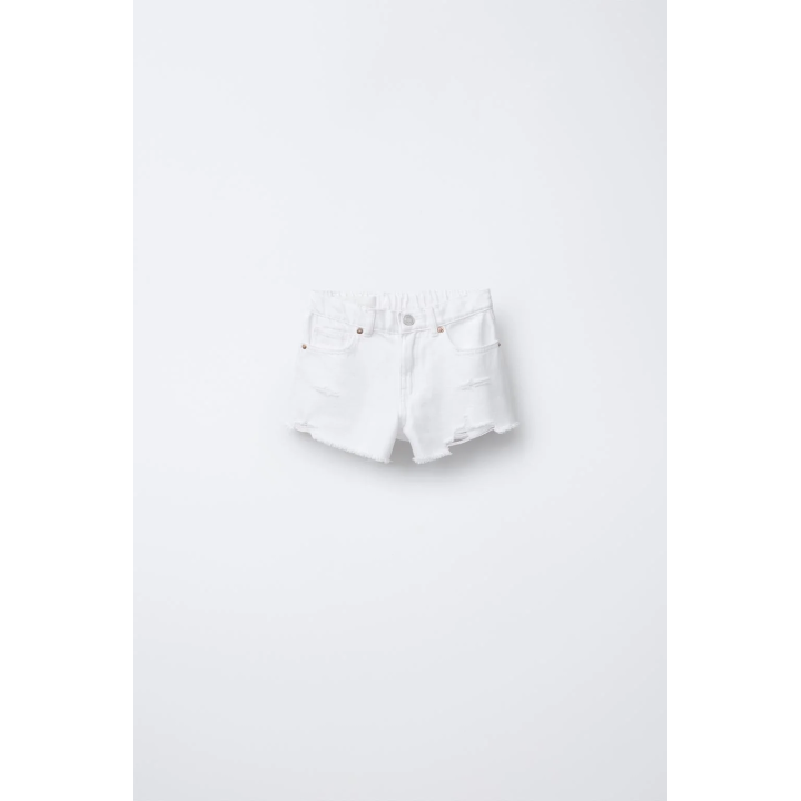 ДЖИНСОВЫЕ ШОРТЫ С РАЗРЕЗАМИ