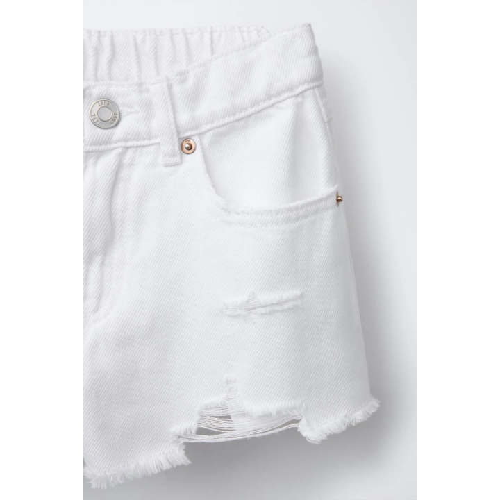 ДЖИНСОВЫЕ ШОРТЫ С РАЗРЕЗАМИ