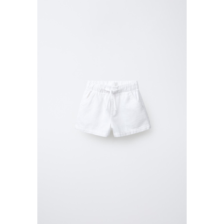 ДЖИНСОВЫЕ ШОРТЫ С ЭЛАСТИЧНЫМ ПОЯСОМ