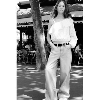 ДЖИНСЫ WIDE LEG СО ЗВЕЗДАМИ