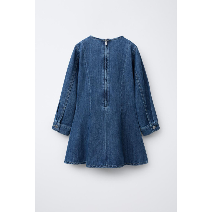 ДЖИНСОВОЕ ПЛАТЬЕ С РАЗРЕЗАМИ