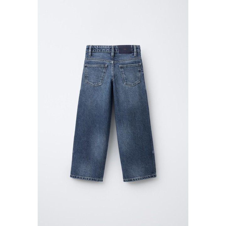 ДЖИНСЫ WIDE LEG С БАБОЧКАМИ