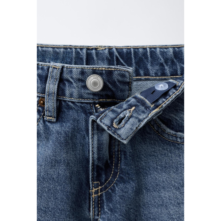 ДЖИНСЫ WIDE LEG С БАБОЧКАМИ