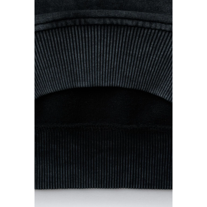 ТОЛСТОВКА С ЭФФЕКТОМ ПОТЕРТОСТИ И ПРИНТОМ