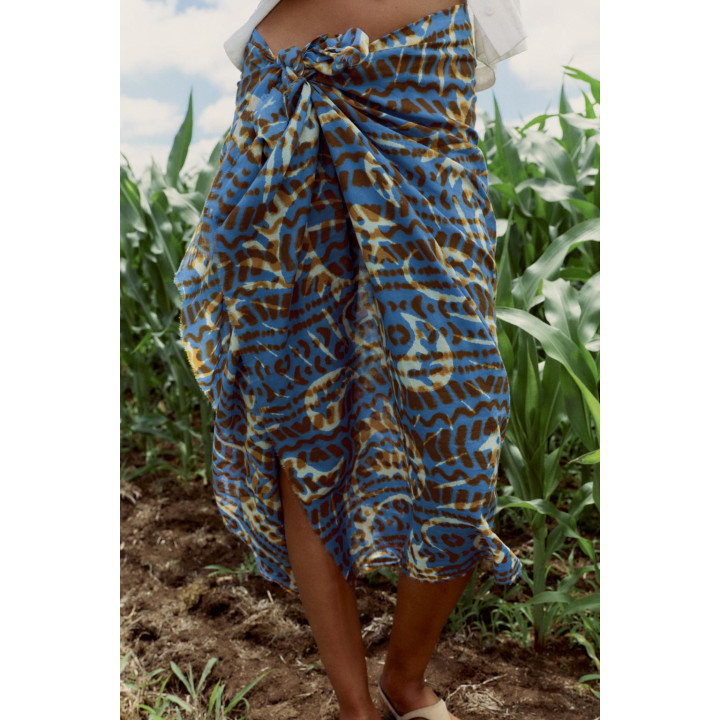 ХЛОПКОВЫЙ ШАРФ С ПРИНТОМ