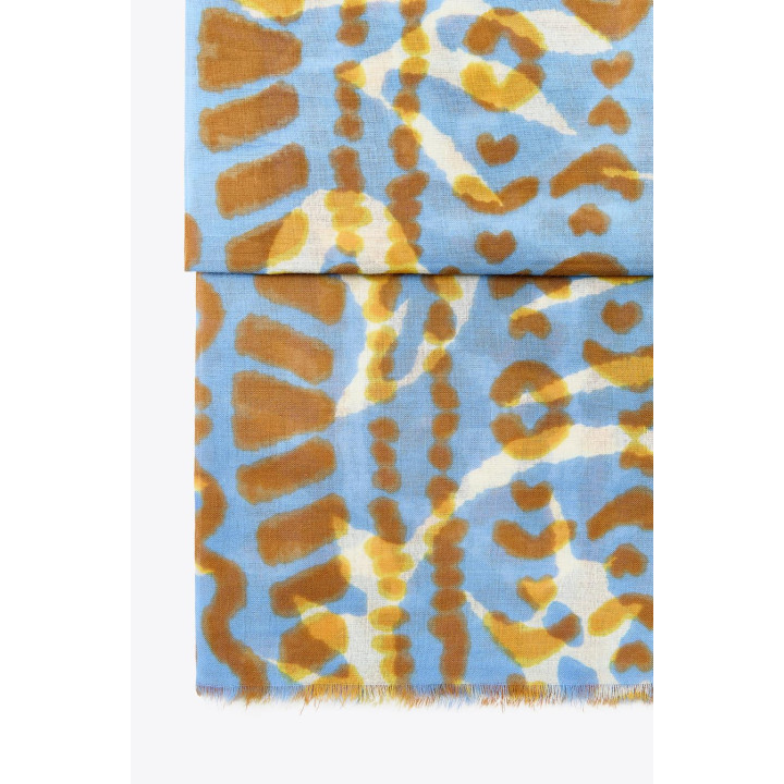 ХЛОПКОВЫЙ ШАРФ С ПРИНТОМ