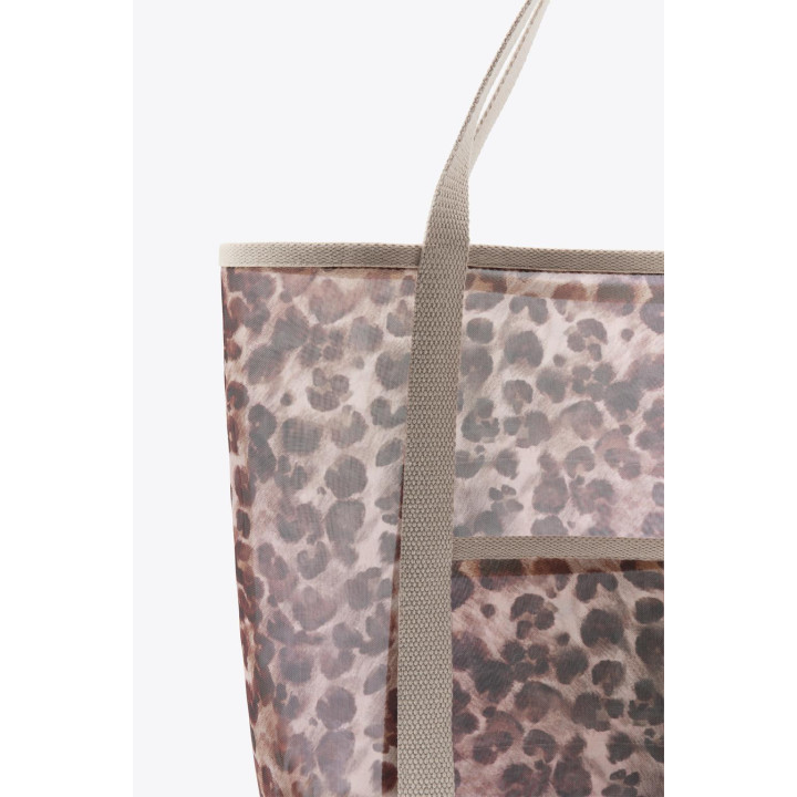 БОЛЬШАЯ СУМКА-ШОПЕР С АНИМАЛИСТИЧЕСКИМ ПРИНТОМ