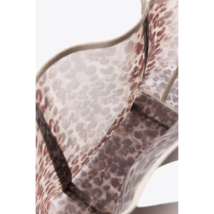 БОЛЬШАЯ СУМКА-ШОПЕР С АНИМАЛИСТИЧЕСКИМ ПРИНТОМ