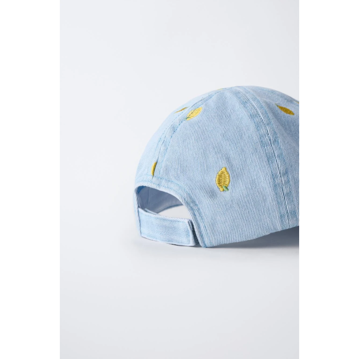 ДЖИНСОВАЯ КЕПКА С ВЫШИВКОЙ «ЛИМОНЫ»