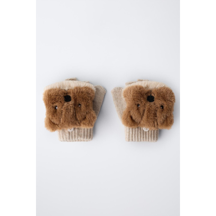 МИТЕНКИ ИЗ ИСКУССТВЕННОГО МЕХА «БОБЕР»