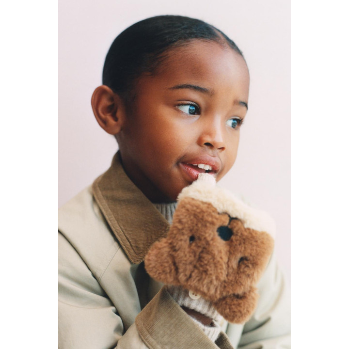 МИТЕНКИ ИЗ ИСКУССТВЕННОГО МЕХА «БОБЕР»