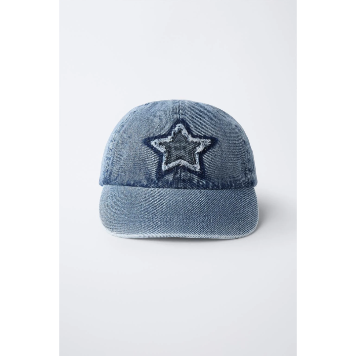 ДЖИНСОВАЯ КЕПКА С ВЫШИВКОЙ «ЗВЕЗДА»