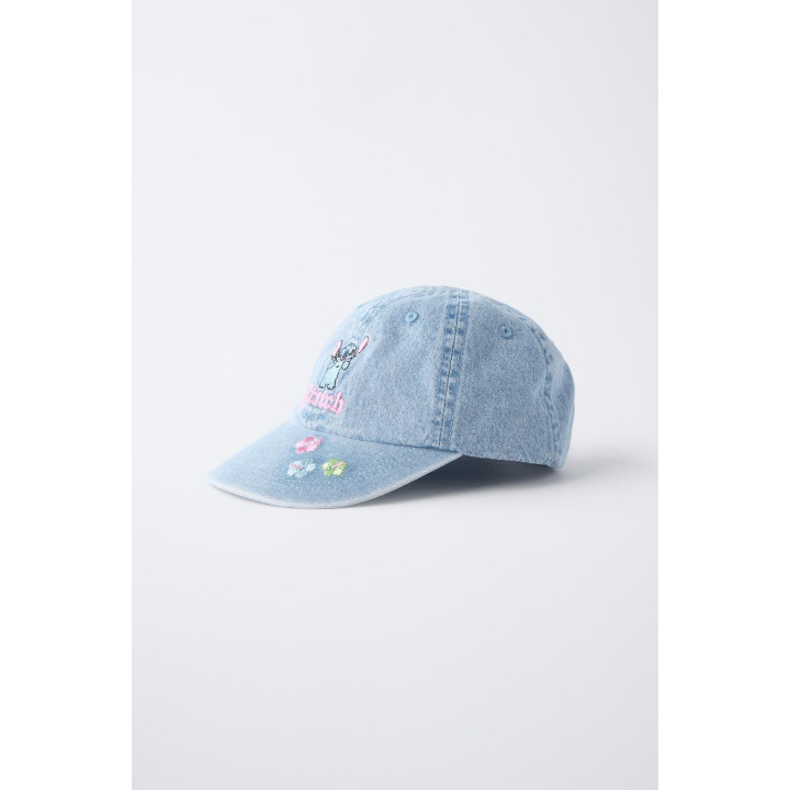 Джинсовая кепка с вышивкой lilo & stitch © disney